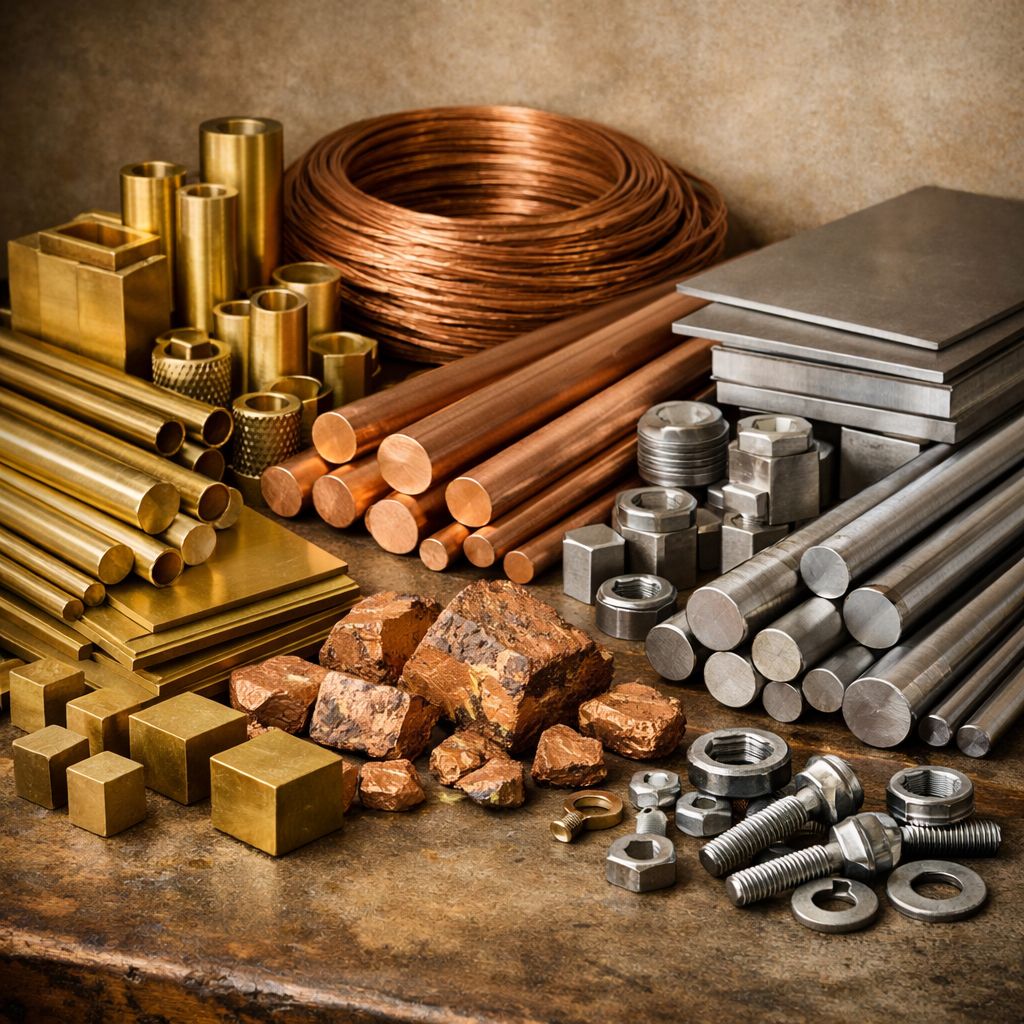 Industrial Raw Materials - Brass, Copper, Aluminium, Iron, Steel